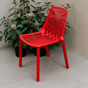 Red Plastic Stacking Chairs