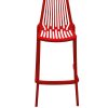 XH-8088HR 3 Red Plastic Bar Stools