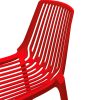XH-8088HR 6 Red Plastic Bar Stools