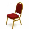 Ex Hire - Red & Gold Banquet Chair - Clearance Sale - BE Furniture Sales