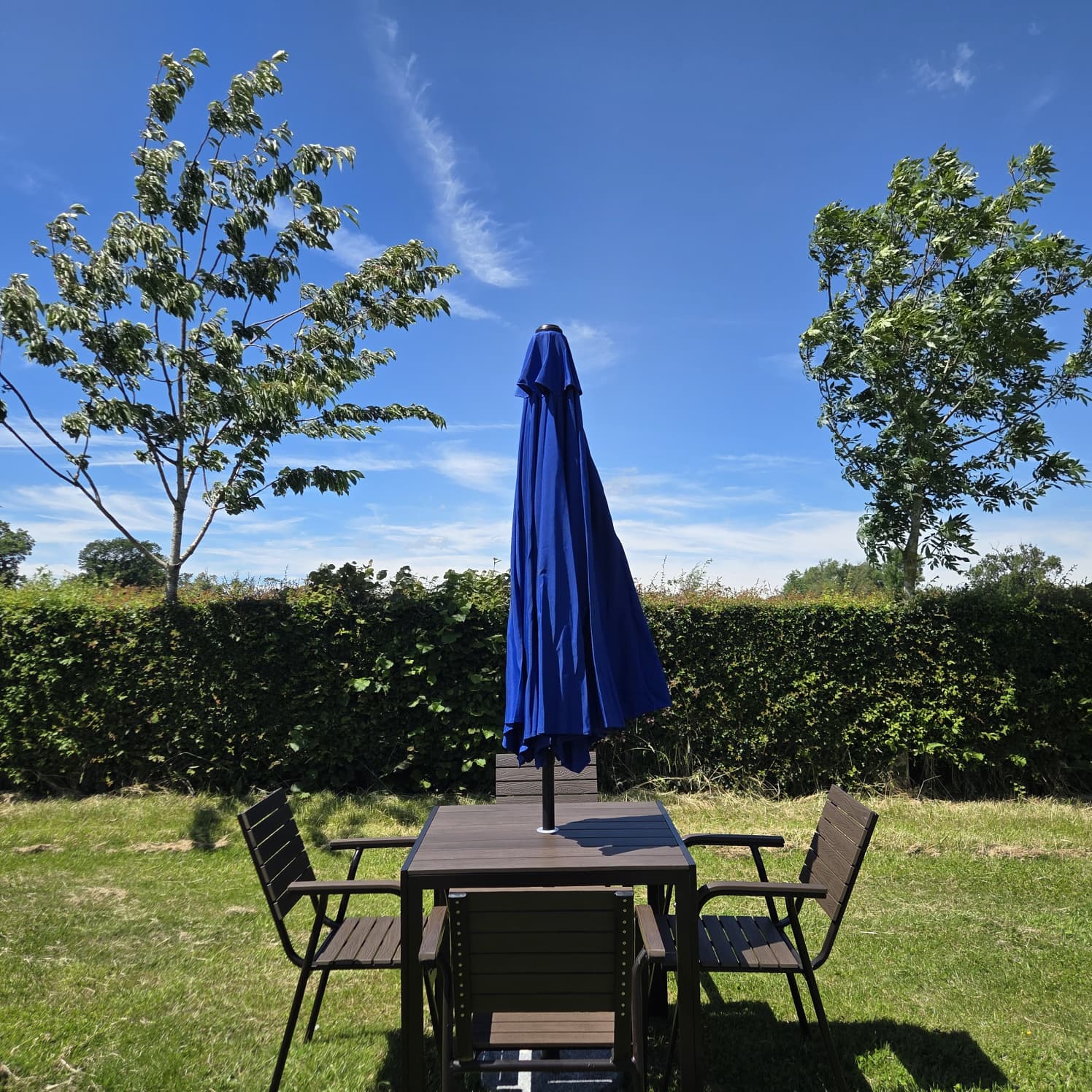 Blue Garden Parasol – Patio Umbrella