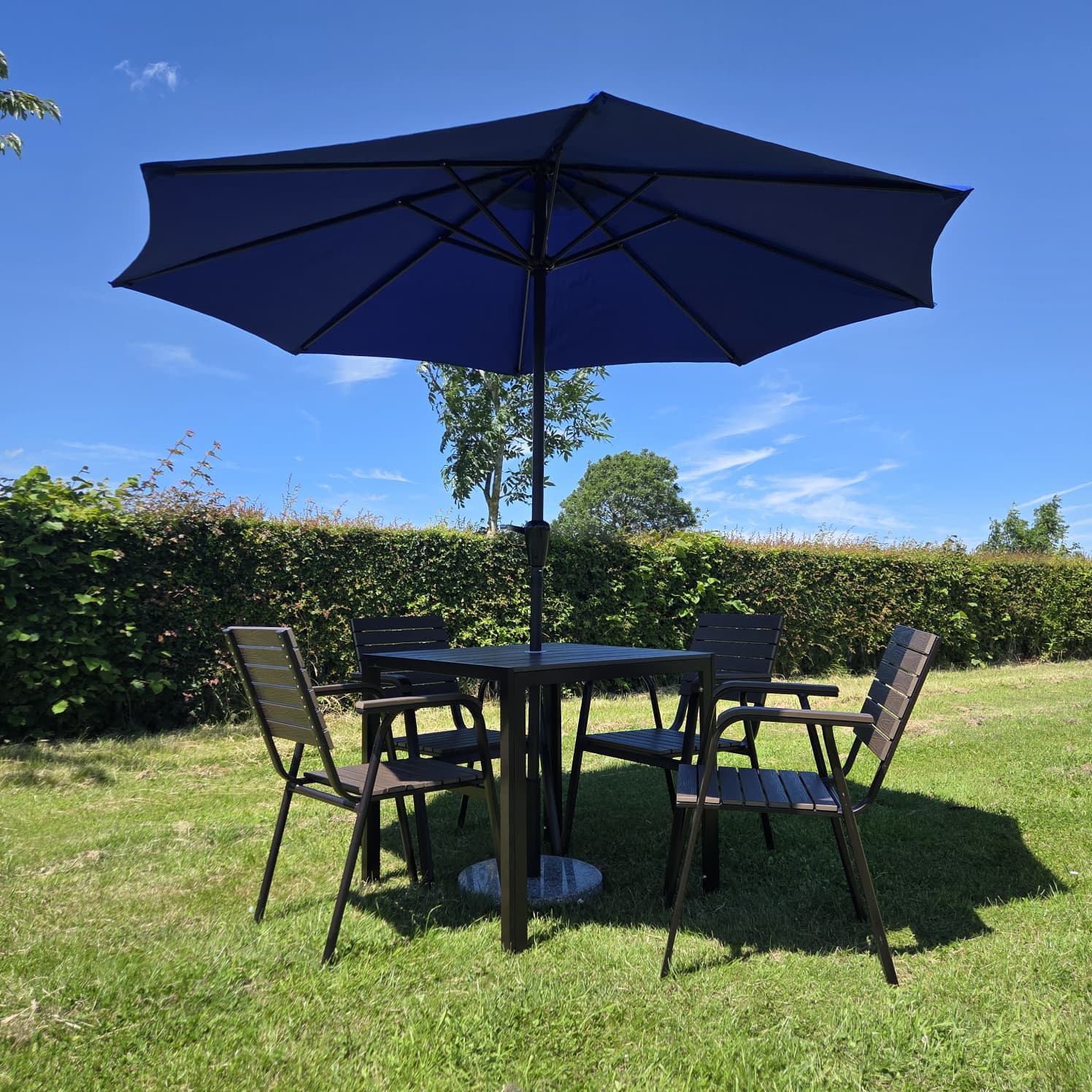 Blue Garden Parasol – Patio Umbrella