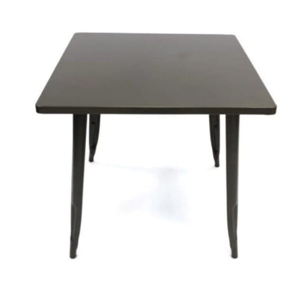 Bronze Tolix Table - 80 cm x 80 cm - Cafe's, Bars, Bistros, Home - BE Furniture Sales