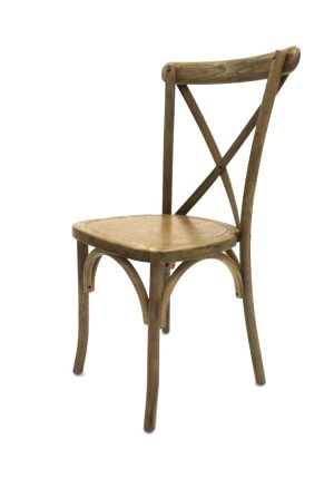 Buy Light Oak Wooden Cross Back Chairs - BE Furniture Sales