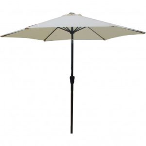 Cream Parasol - Patio Umbrella 270 cm Diameter - BE Furniture Sales