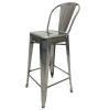 Silver Metal Tolix Counter Bar Stools - Bars, Home - BE Furniture Sales