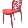 Roma Red Stacking Chairs - Cafe's, Bistros, Home - BE Furniture Sales