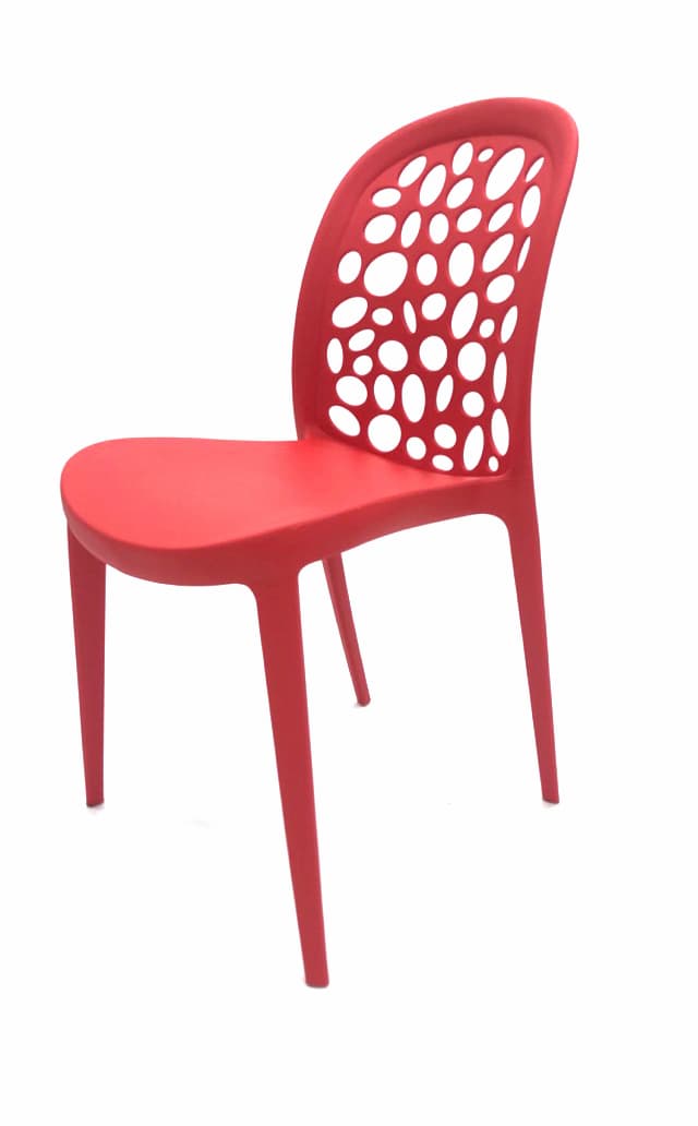 Roma Red Stacking Chairs Cafe's, Bistros, Home BE