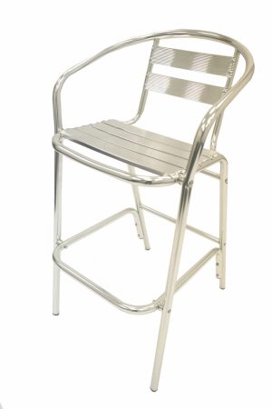 Ex Hire Aluminium Bar Stool - Pub, Cafe's, Venues - BE Furniture Sales