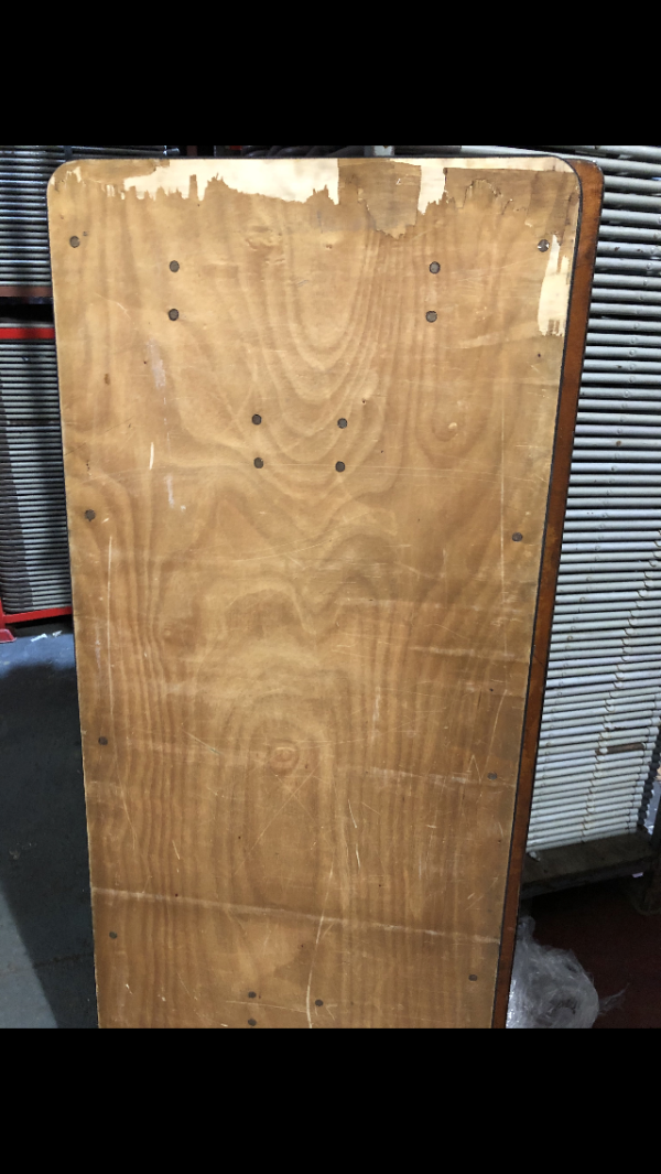 Ex Hire - 6'x 2'6'' Varnished Wood Trestle Table - Clearance - BE