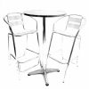 Aluminium Bar Set - High Bar Table & 2 Bar Stools - BE Furniture Sales