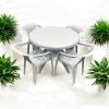 White Plastic Garden Furniture Set White Plastic Garden Furniture Set - BE Furniture Sales