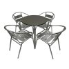 Aluminium Bistro Set for Four Aluminium Bistro Set for Four