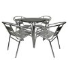 Aluminium Bistro Set for Four Aluminium Bistro Set for Four