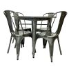 Tolix Set STS-01 2 Silver Tolix Furniture