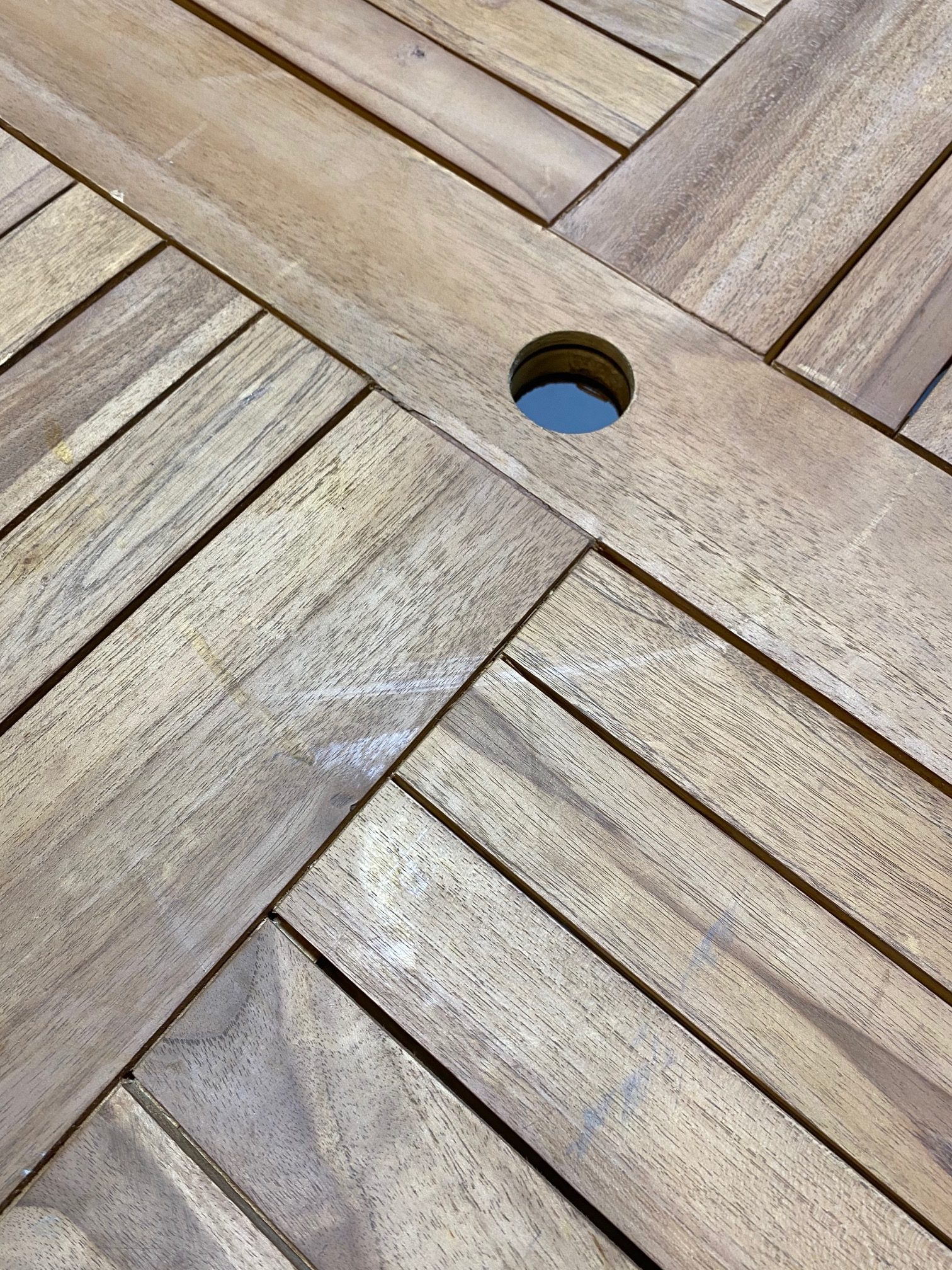 EX HIRE Teak Garden Furniture Set Teak Table and Chair Set