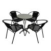 Rattan Garden Set Black Rattan Garden Set Black