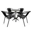 Rattan Garden Set Black Rattan Garden Set Black