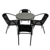 Rattan Garden Set in Black Rattan Garden Set in Black