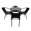 Rattan Garden Set in Black Rattan Garden Set in Black