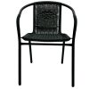 SC-037 Rattan Chairs 3 Black Rattan Chairs
