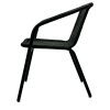 SC-037 Rattan Chairs 4 Black Rattan Chairs