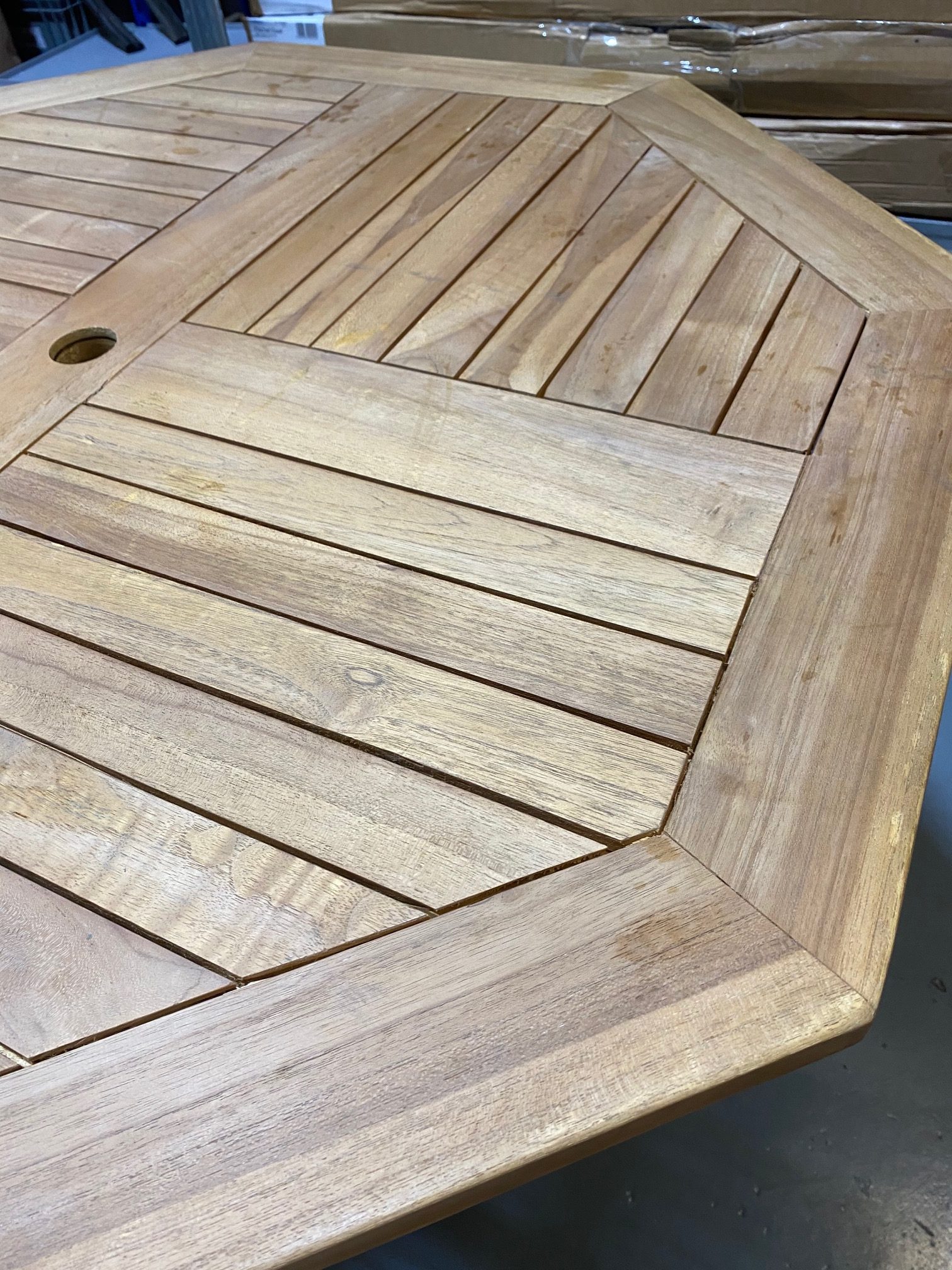 EX HIRE Teak Garden Furniture Set Teak Table and Chair Set