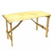 4X2TEX 1 Wooden Trestle Tables