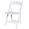 Ex Hire - White Wooden Folding Chair - Clearance Sale - BE Furniture Sales