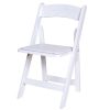 EX HIRE White Wooden Folding Chairs Ex Hire - White Wooden Folding Chair - Clearance Sale - BE Furniture Sales