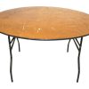 Ex Hire - 6' ft Varnished Banqueting Table - Clearance Sale - BE Furniture Sales