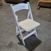 White Chairs 2 Used White Folding Chairs
