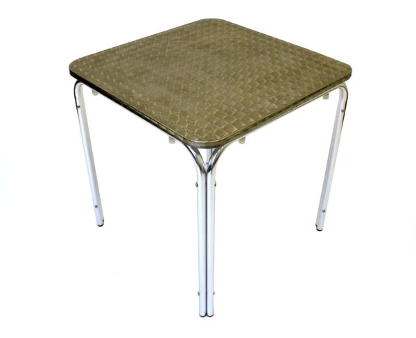 Square Stacking Aluminium Table