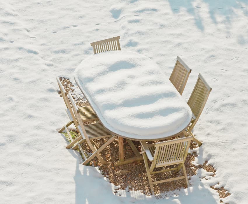 Will Snow Damage Garden Furniture? - BE Furniture Sales