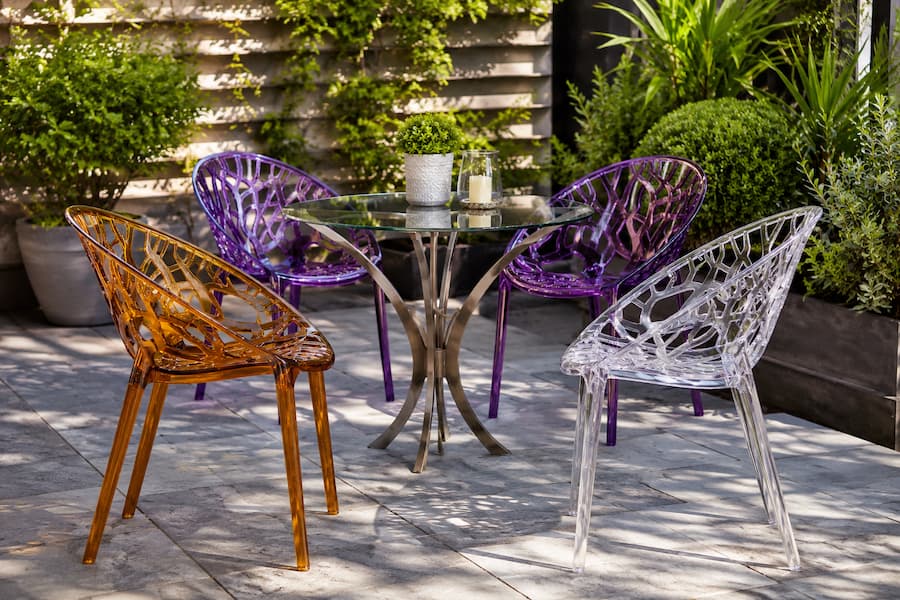 Contemporary Plastic Garden Tree Chairs - BE Furniture Sales