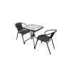 Black Rattan Balcony Set