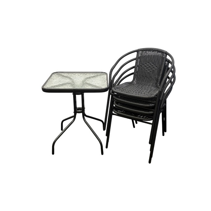 Black Rattan Patio Set Black Rattan Patio Set