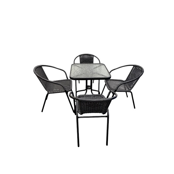Black Rattan Patio Set Black Rattan Patio Set