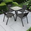 Black Rattan Patio Set Black Rattan Patio Set