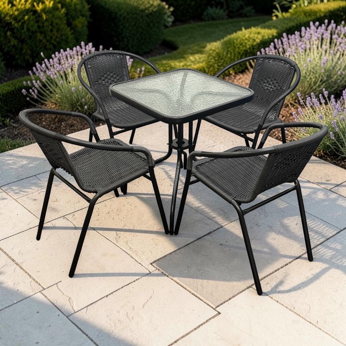 Black Rattan Patio Set Black Rattan Patio Set