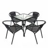 Black Rattan Patio Set