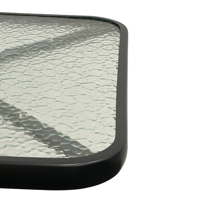 Square Glass Garden Table