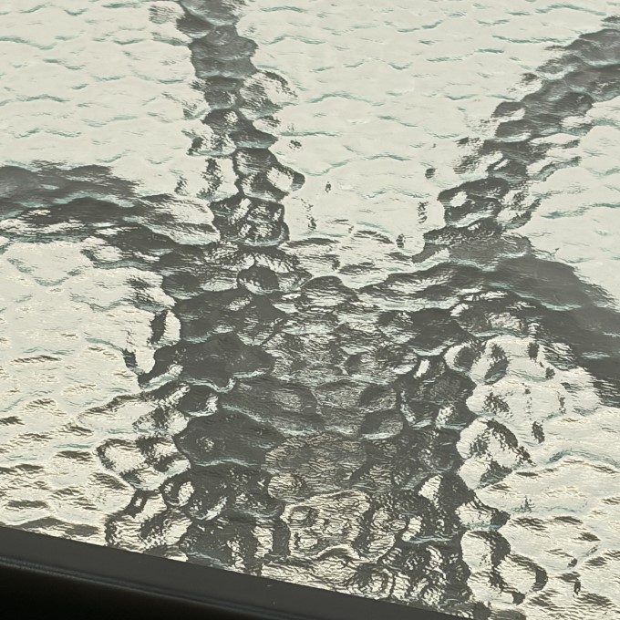 Square Glass Garden Table