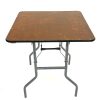 Ex Hire 2'6'' x 2'6'' Square Varnished Table - BE Furniture Sales