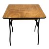2ft6 Square Varnished Table 2ft6 Square Varnished Table