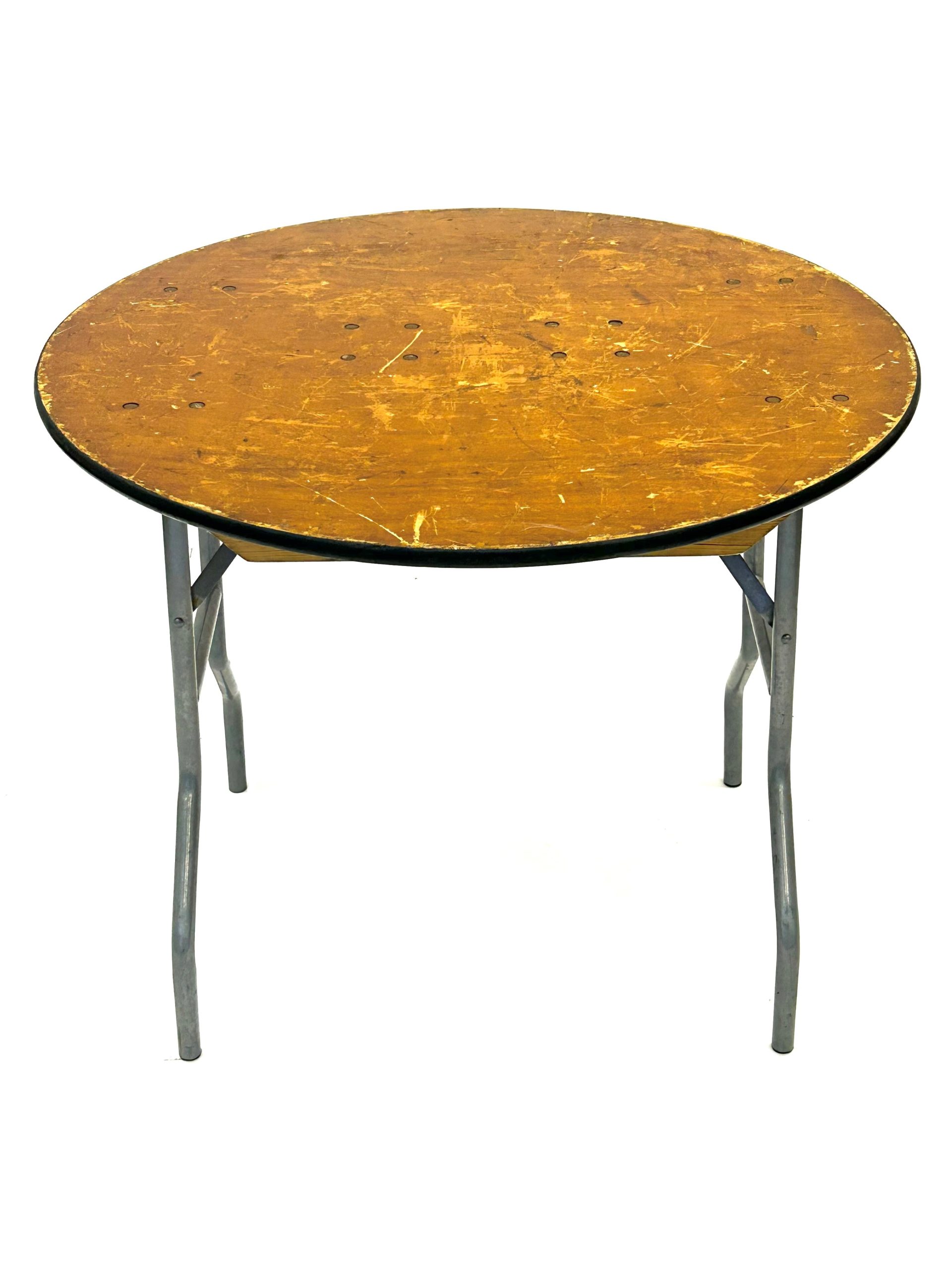 Ex Hire 3 ft Varnished Ply Wood Banqueting Table