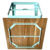 BE-TT3 5 Blue Tolix Tables