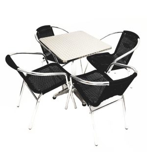 Rattan & Aluminium Garden Set