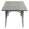 Silver Metal Tolix Table