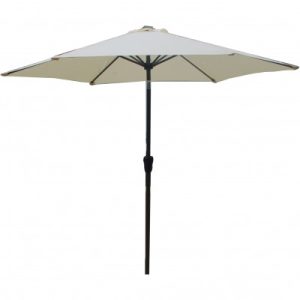 Ex Hire - Cream Parasol / Umbrella - Clearance - BE Furniture Sales